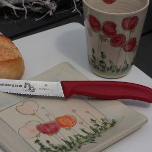 Victorinox Brötchenmesser, Tomatenmesser mit rotem Griff